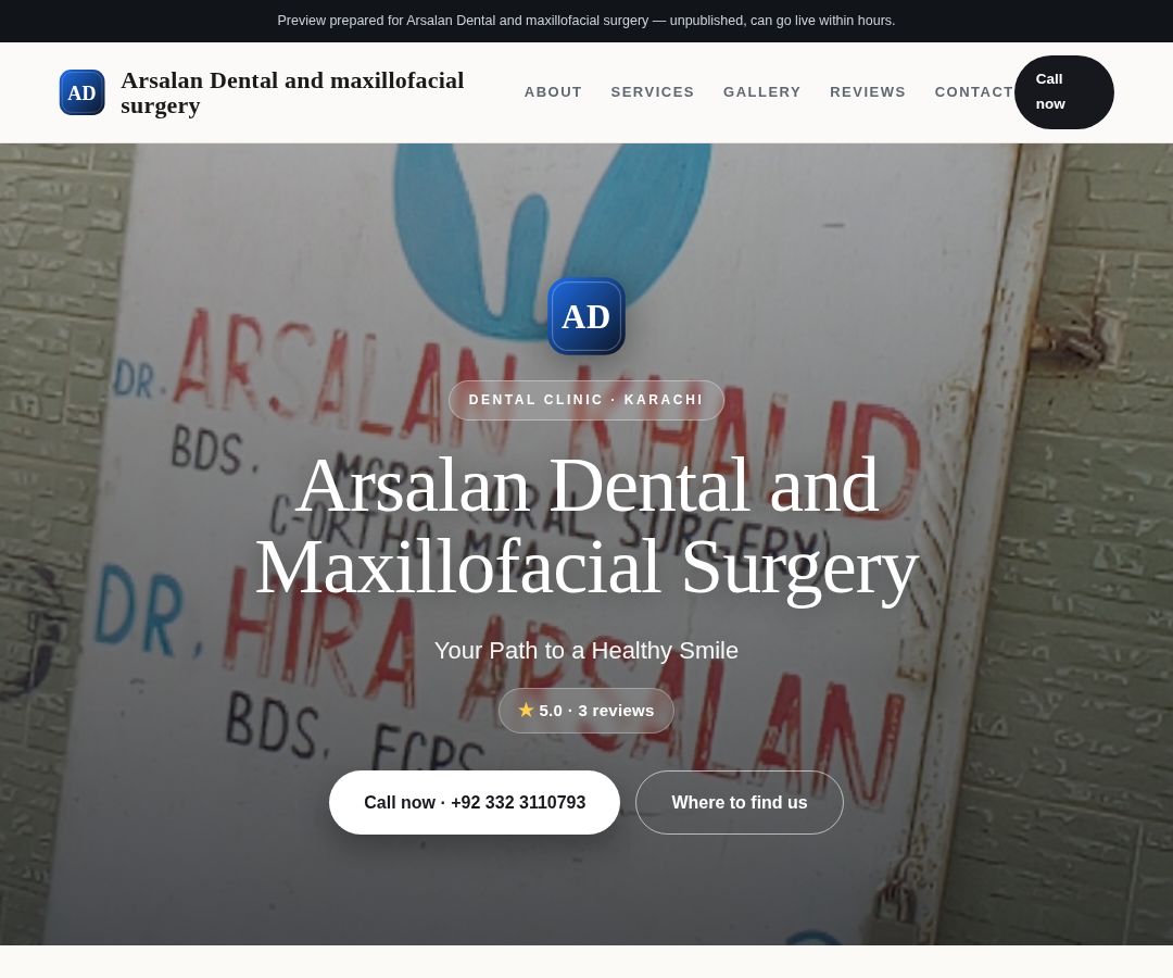 Arsalan Dental and maxillofacial surgery