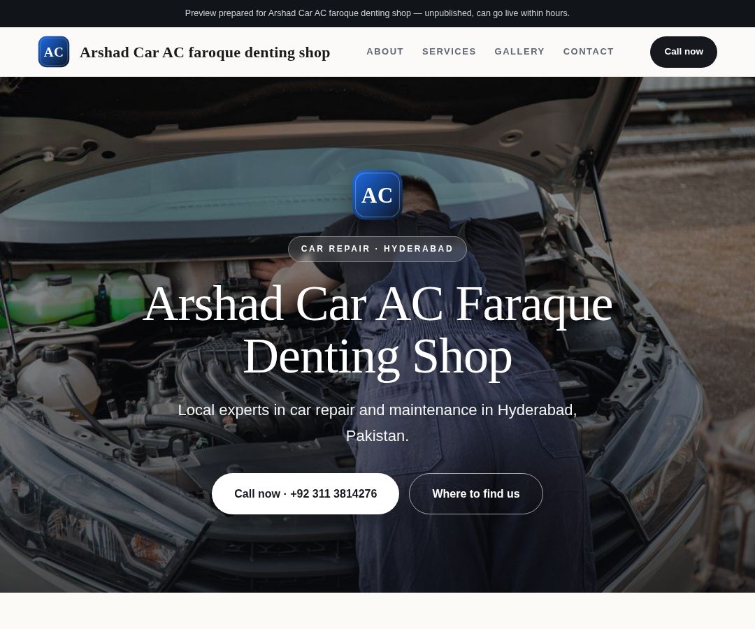 Arshad Car AC faroque denting shop