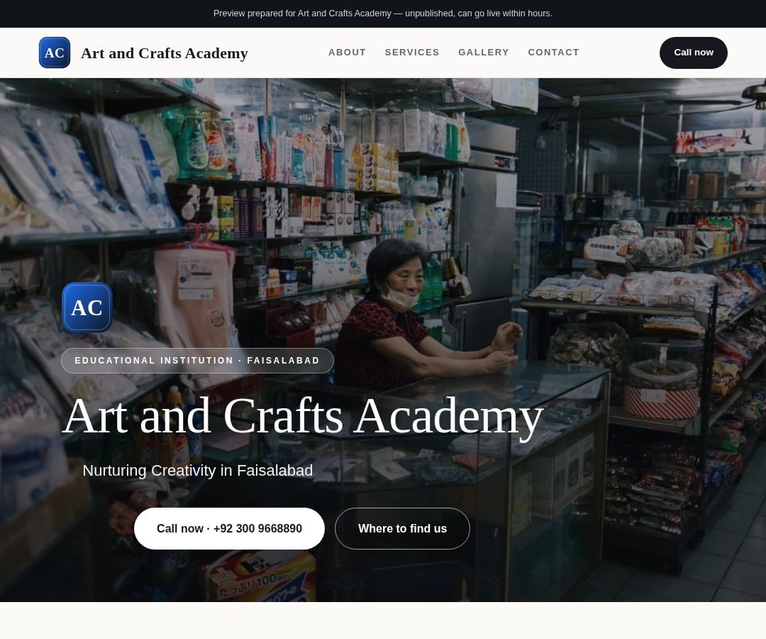 Art and Crafts Academy