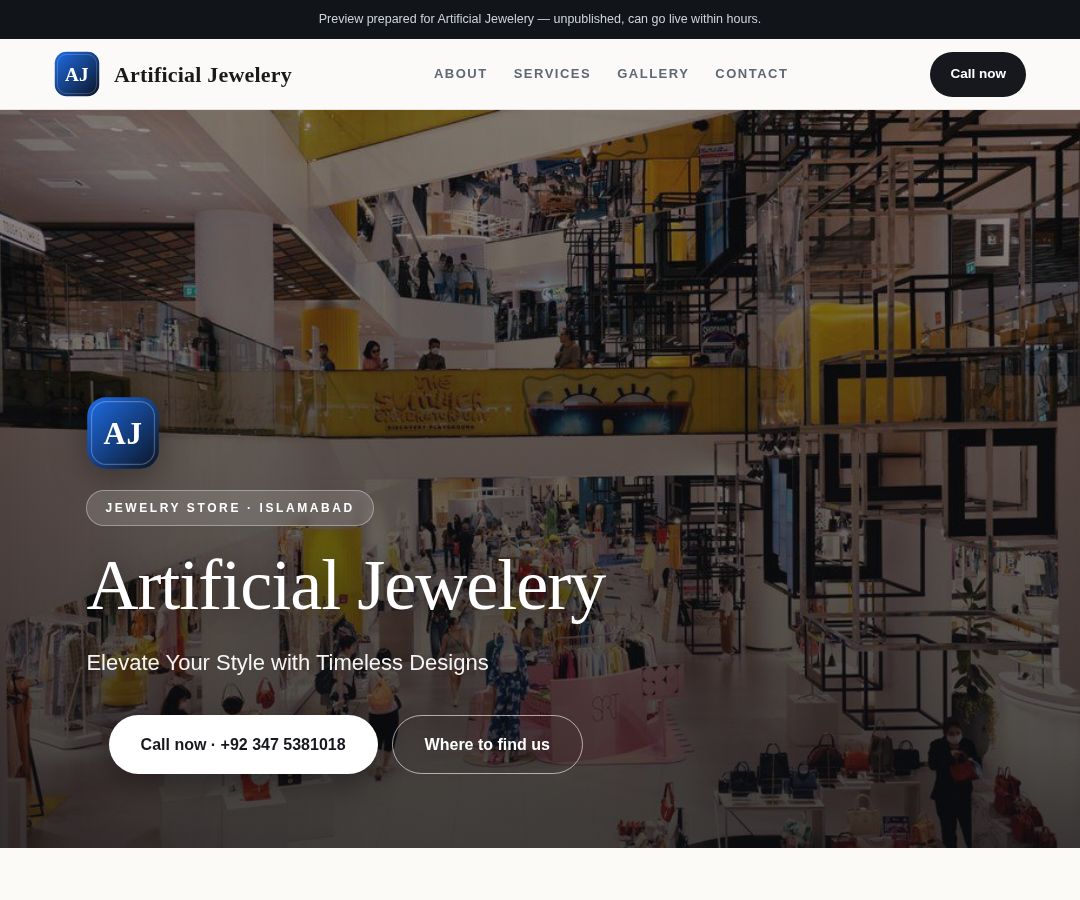 Artificial Jewelery
