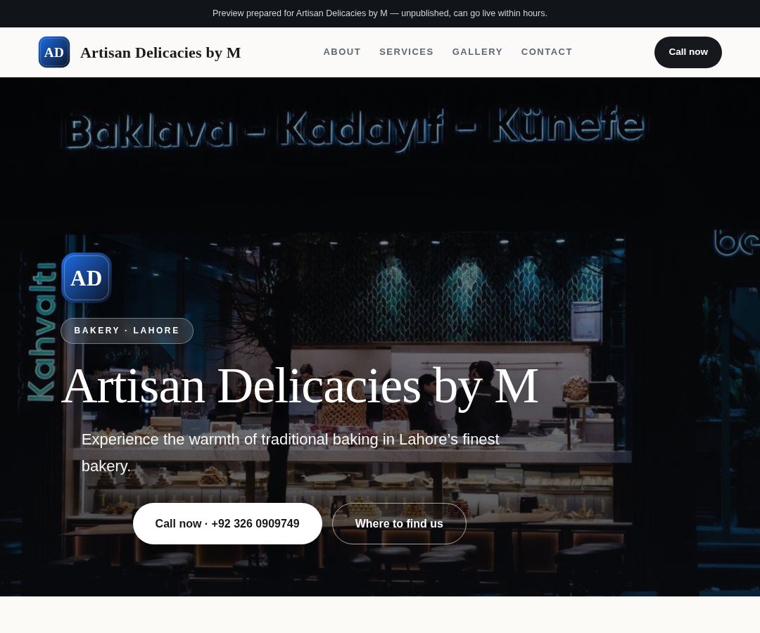 Artisan Delicacies by M