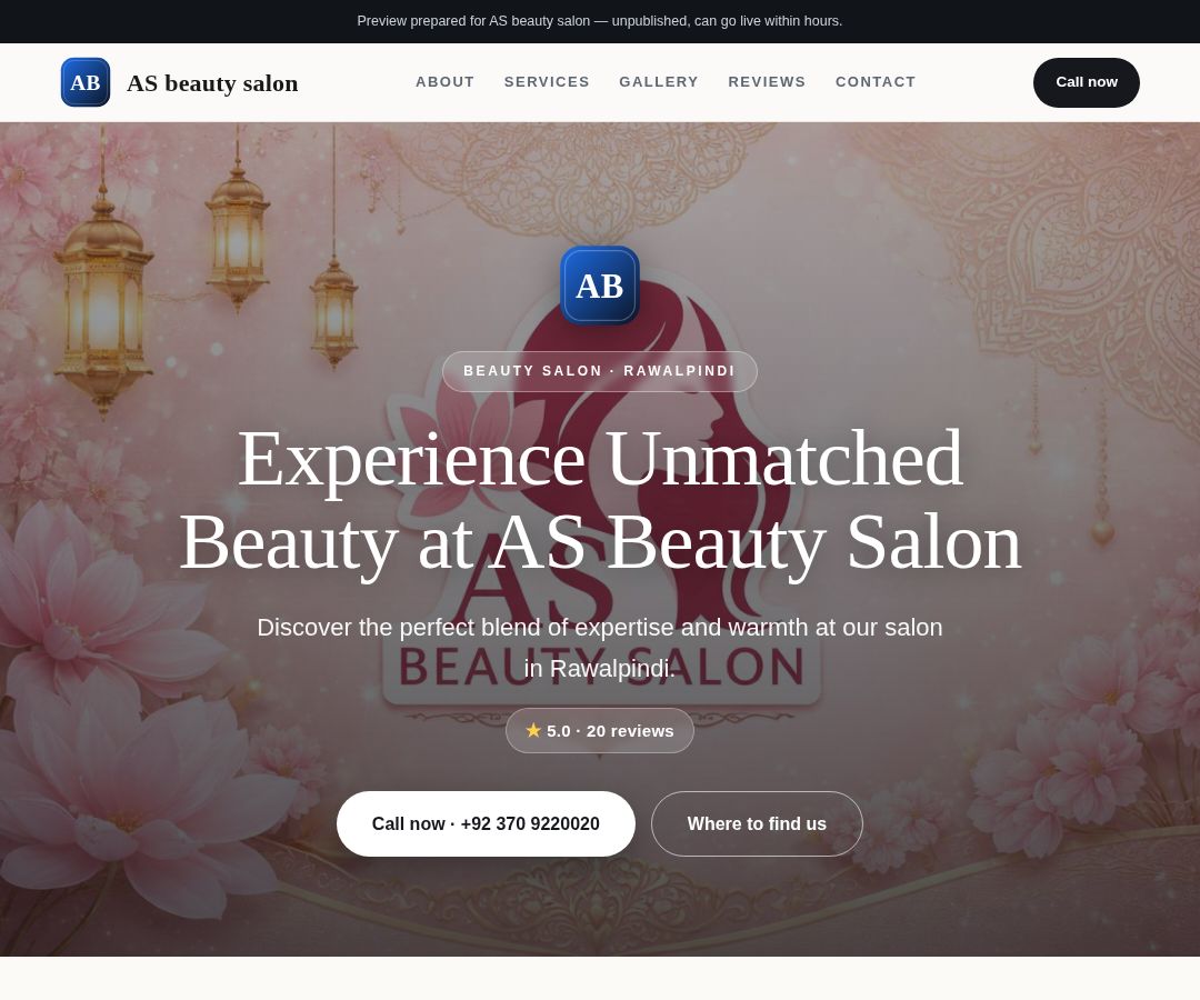 AS beauty salon
