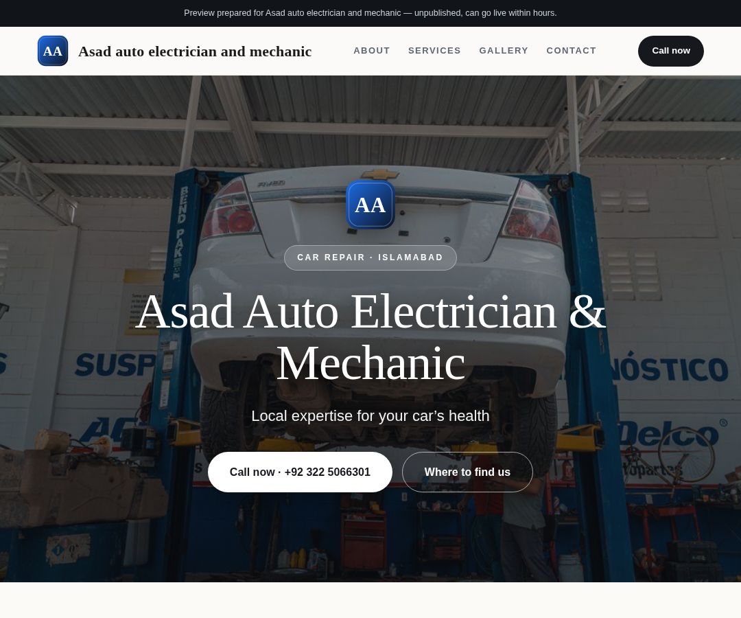 Asad auto electrician and mechanic