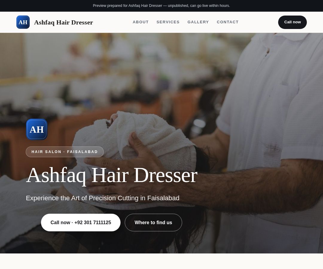Ashfaq Hair Dresser
