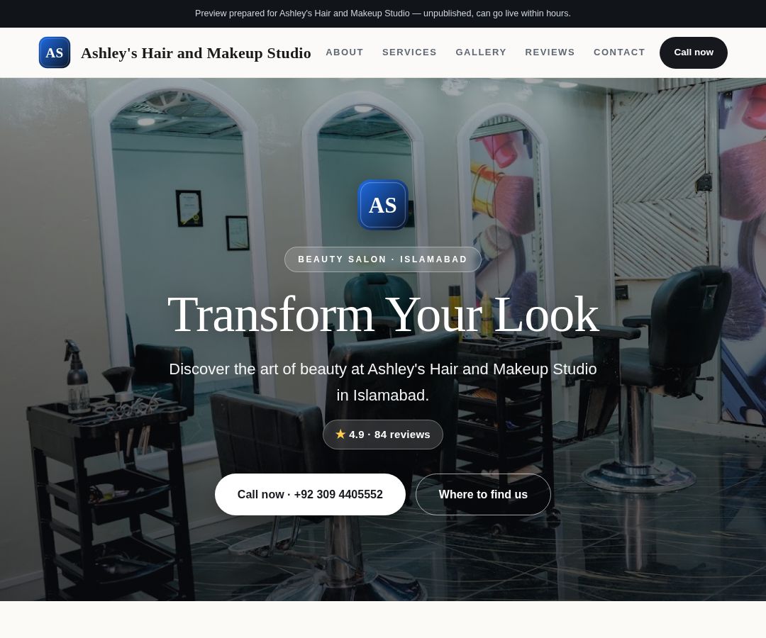 Ashley's Hair and Makeup Studio