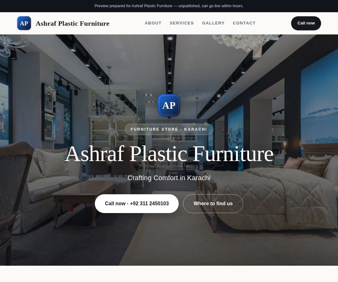 Ashraf Plastic Furniture
