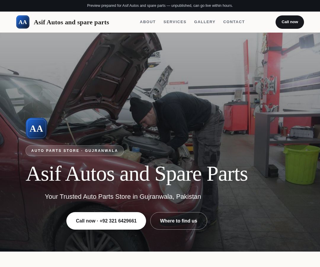 Asif Autos and spare parts