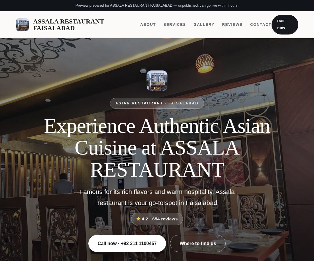 ASSALA RESTAURANT FAISALABAD