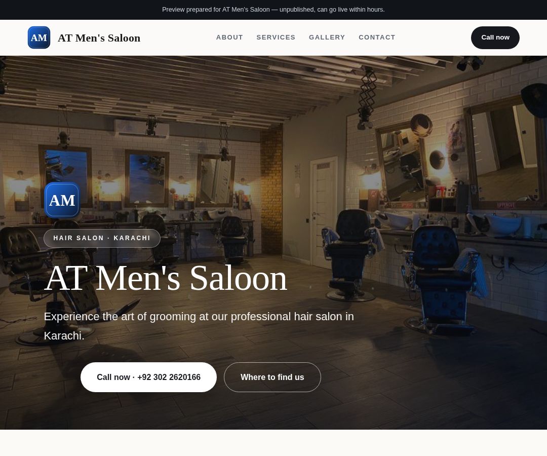 AT Men's Saloon