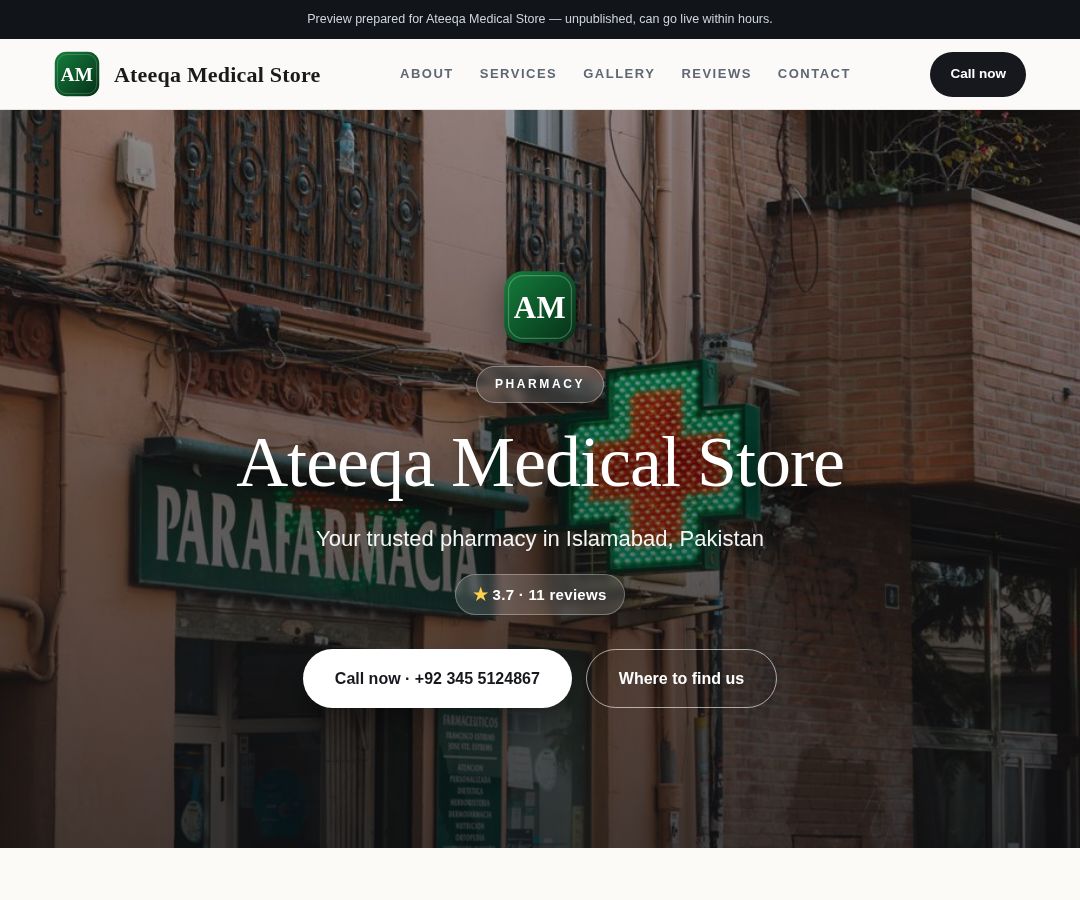 Ateeqa Medical Store