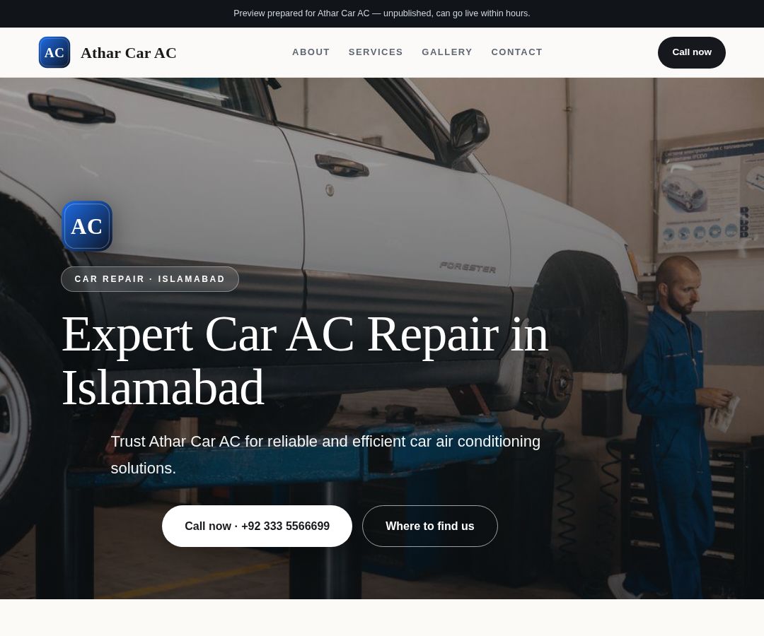 Athar Car AC