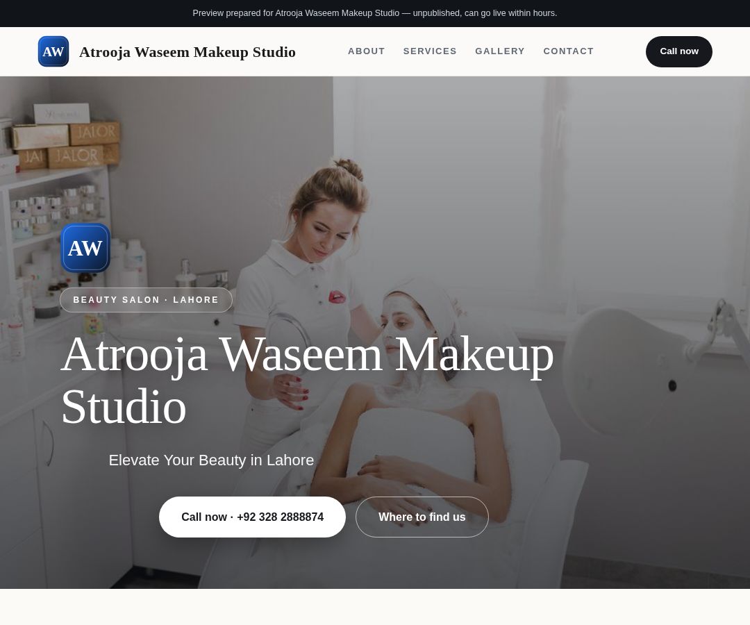 Atrooja Waseem Makeup Studio