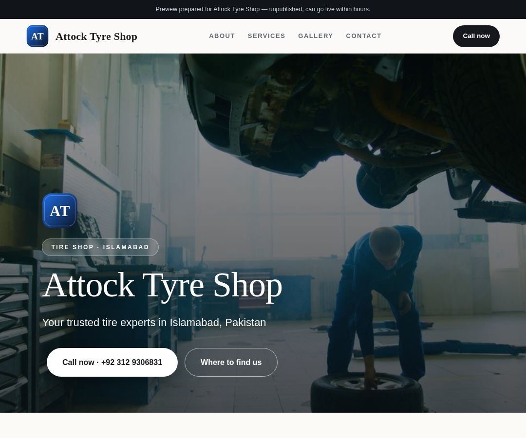 Attock Tyre Shop