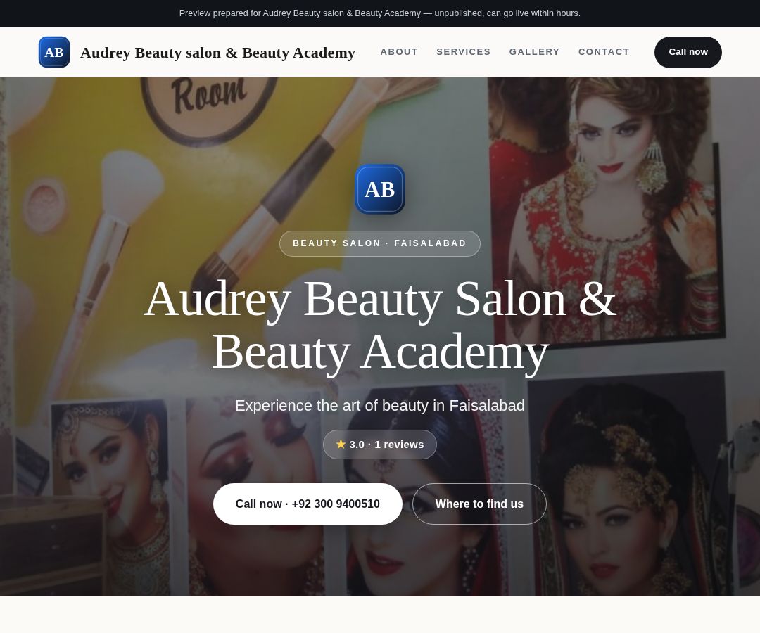 Audrey Beauty salon & Beauty Academy