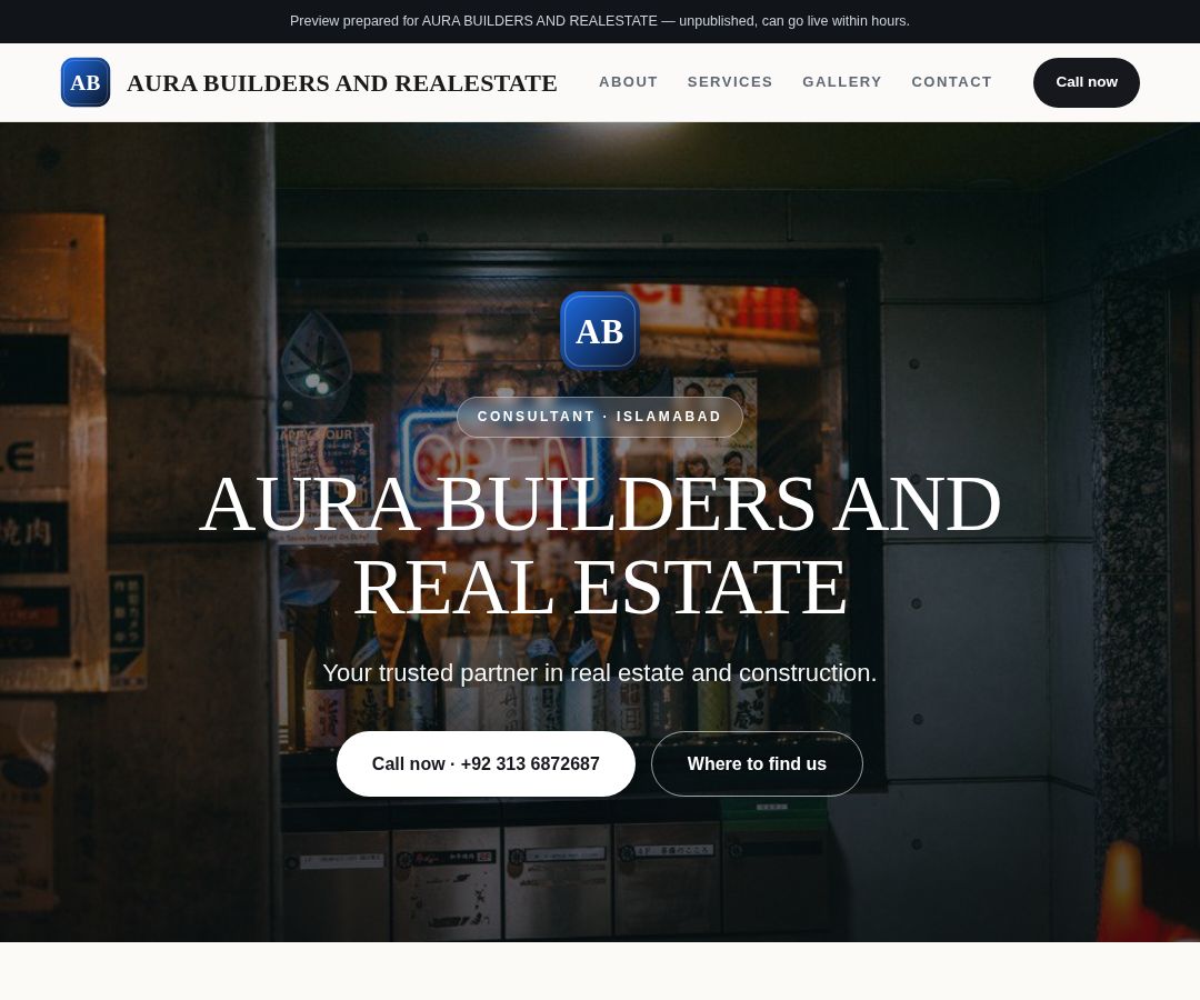 AURA BUILDERS AND REALESTATE