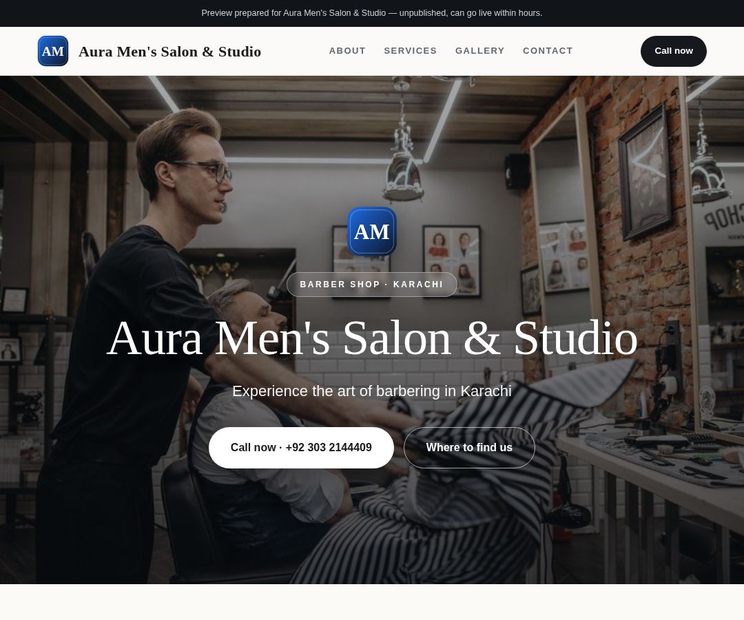 Aura Men's Salon & Studio