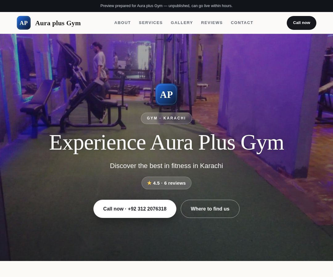 Aura plus Gym