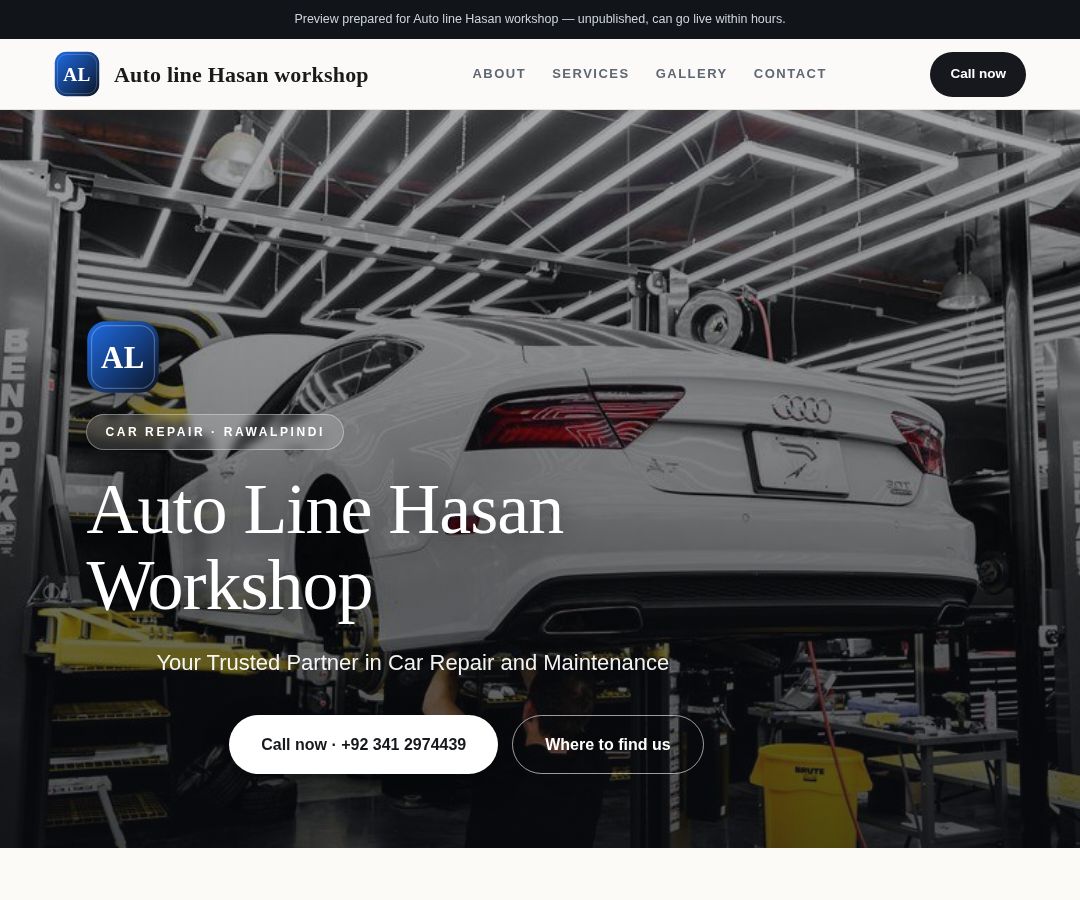 Auto line Hasan workshop