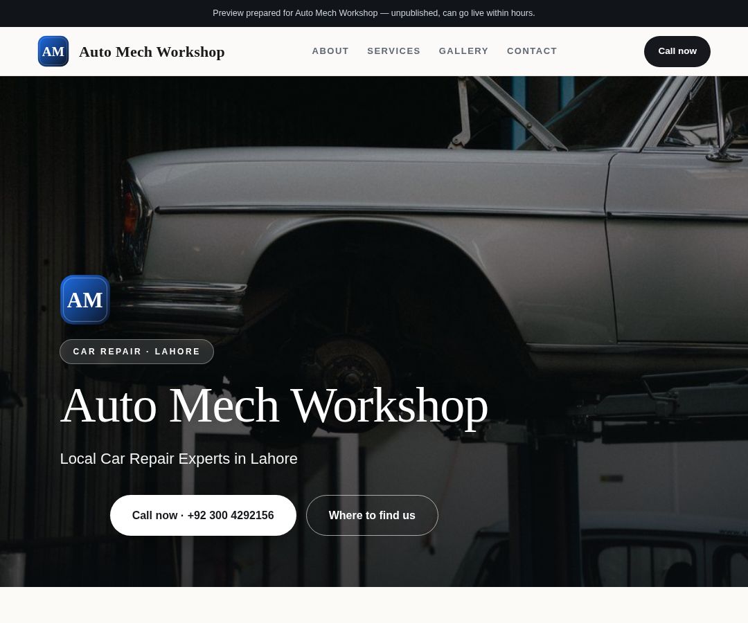 Auto Mech Workshop