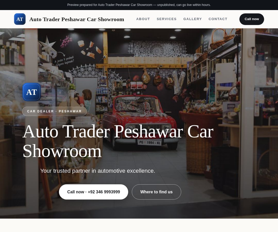 Auto Trader Peshawar Car Showroom
