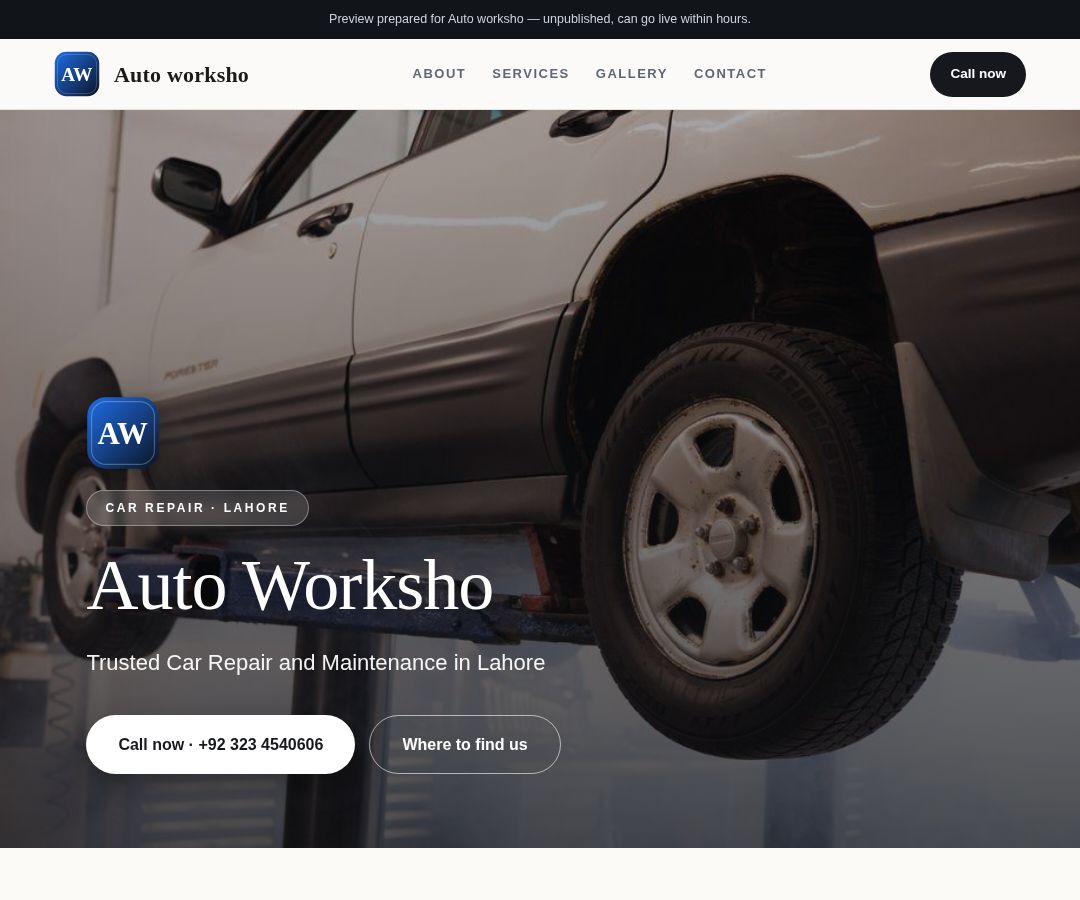 Auto worksho