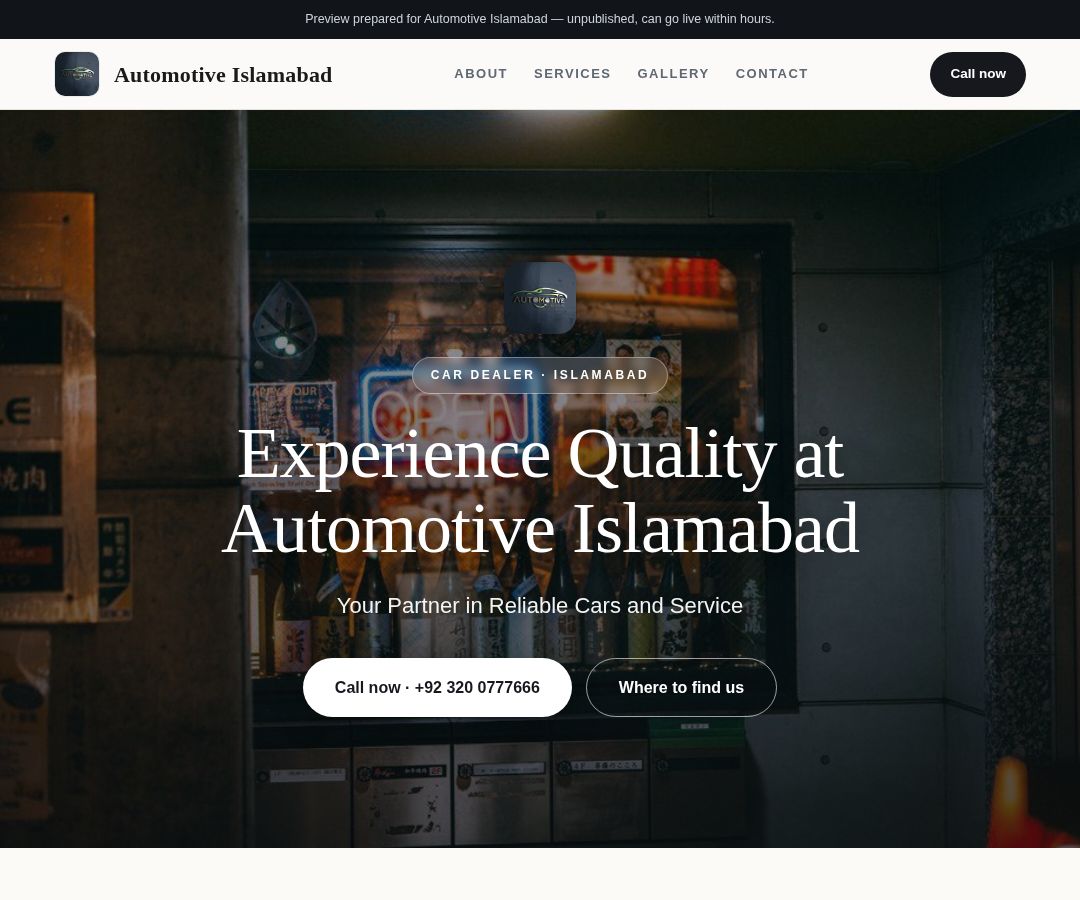 Automotive Islamabad