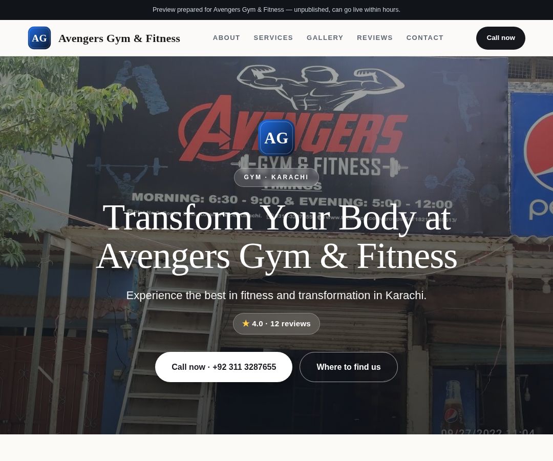Avengers Gym & Fitness