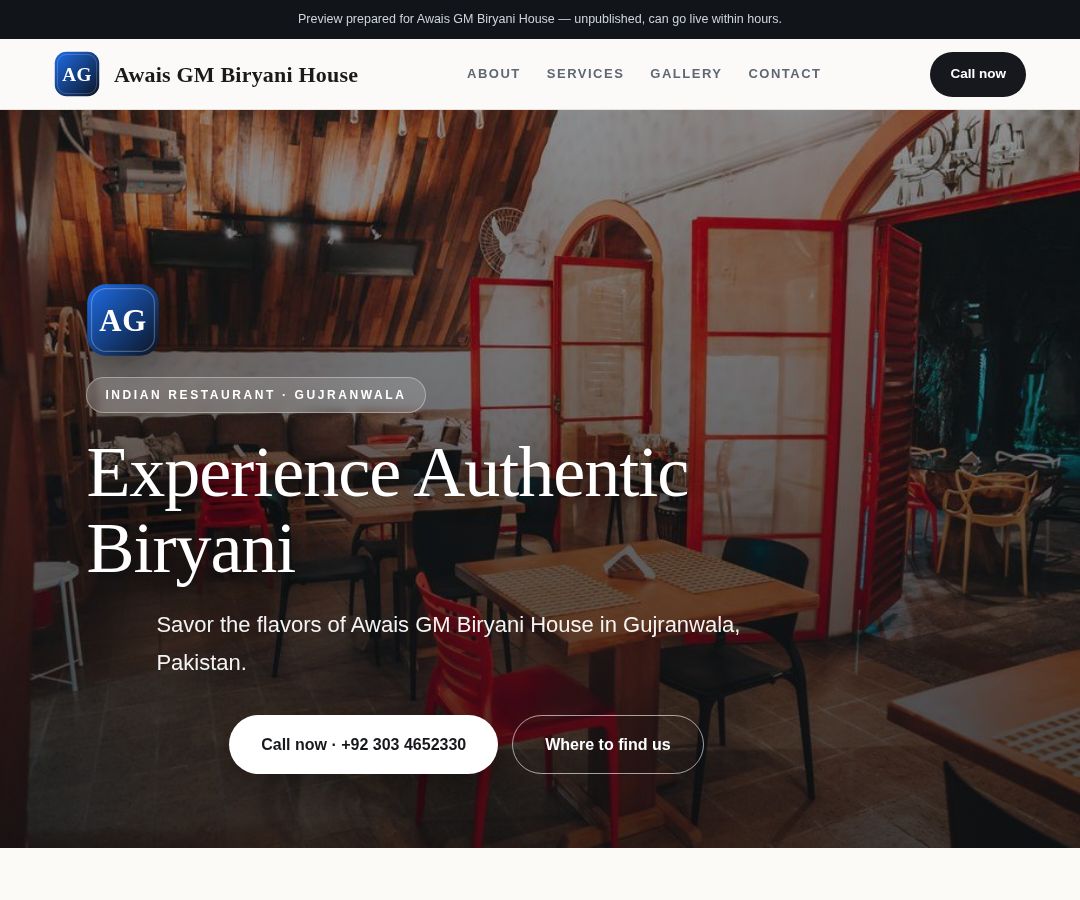 Awais GM Biryani House