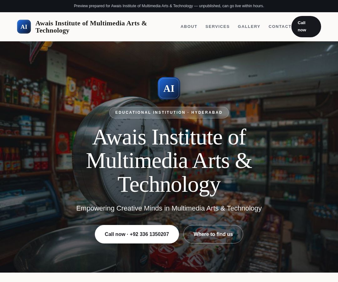Awais Institute of Multimedia Arts & Technology