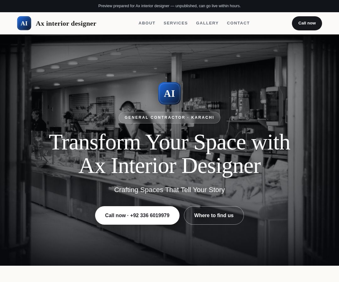 Ax interior designer