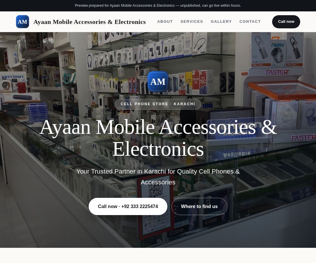 Ayaan Mobile Accessories & Electronics