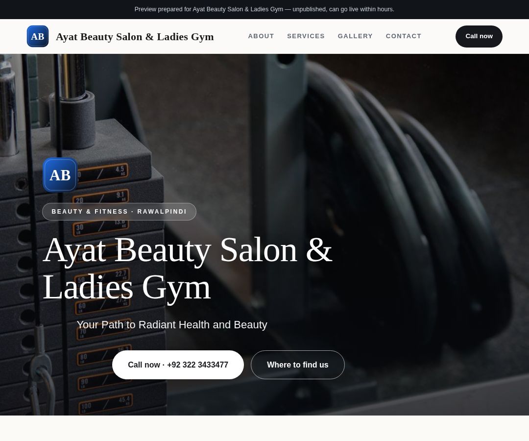 Ayat Beauty Salon & Ladies Gym