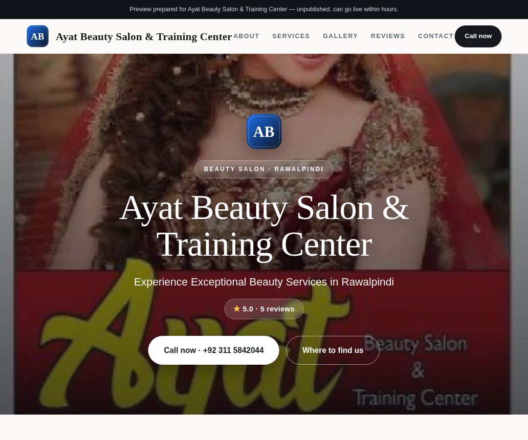 Ayat Beauty Salon & Training Center