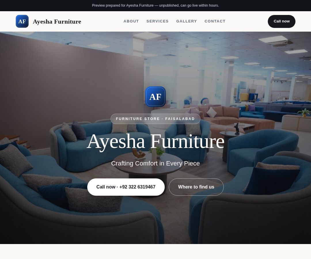 Ayesha Furniture