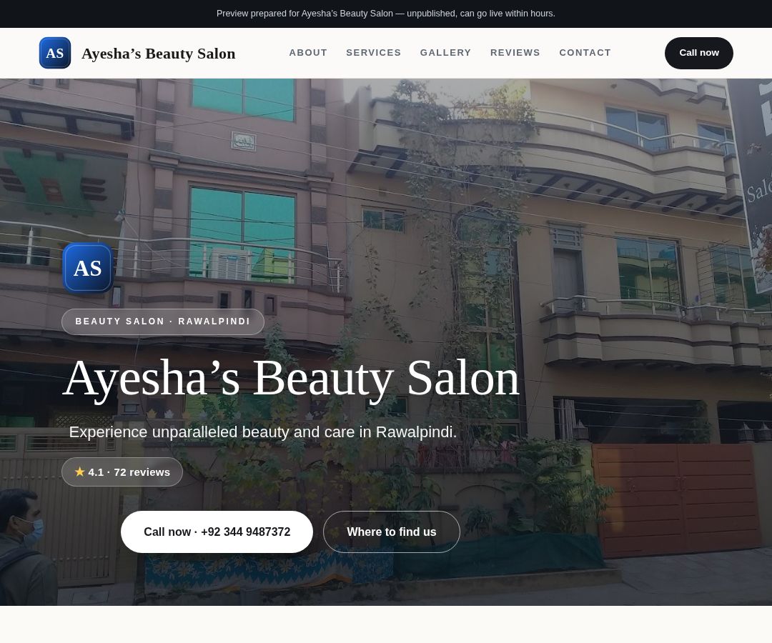 Ayesha’s Beauty Salon