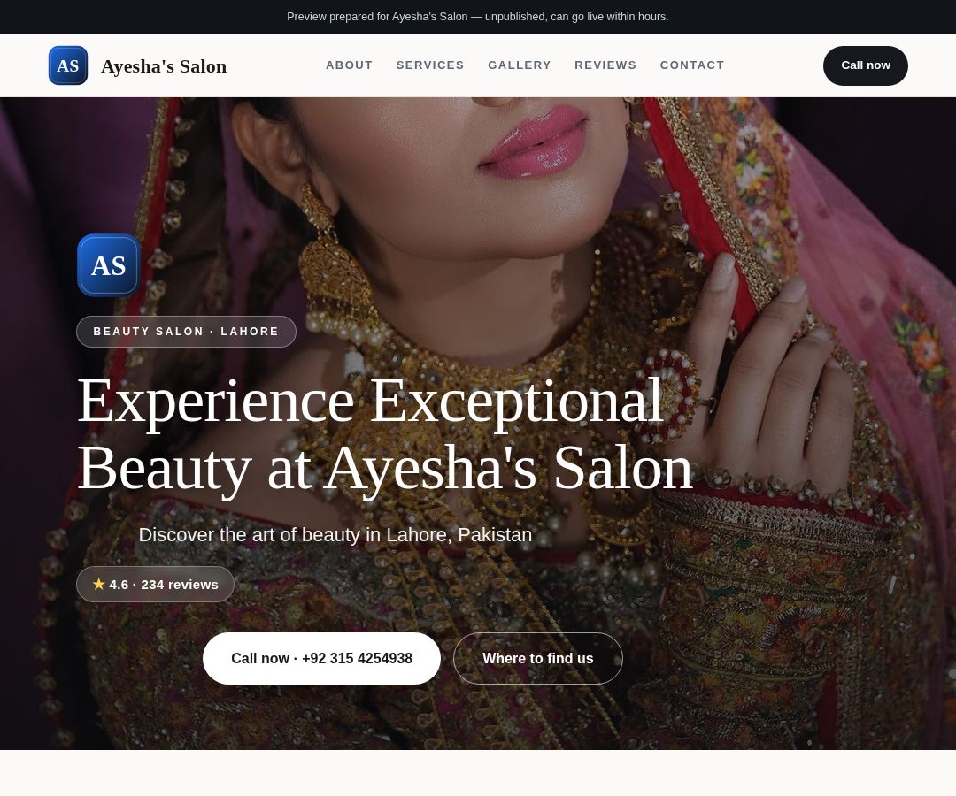 Ayesha's Salon