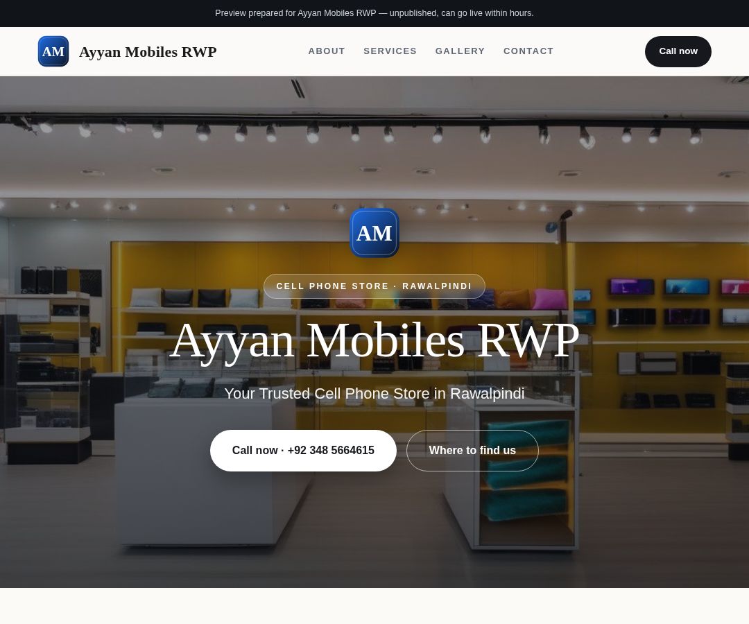 Ayyan Mobiles RWP