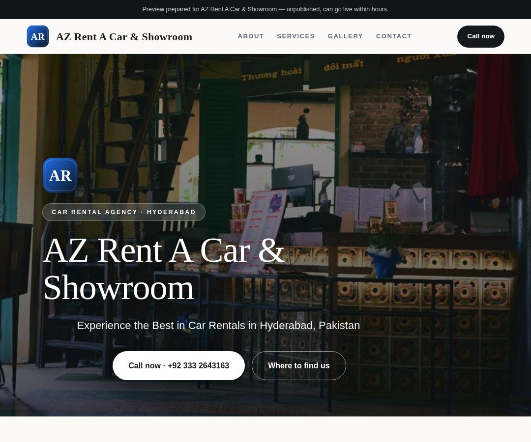 AZ Rent A Car & Showroom