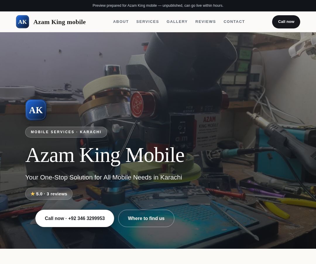 Azam King mobile