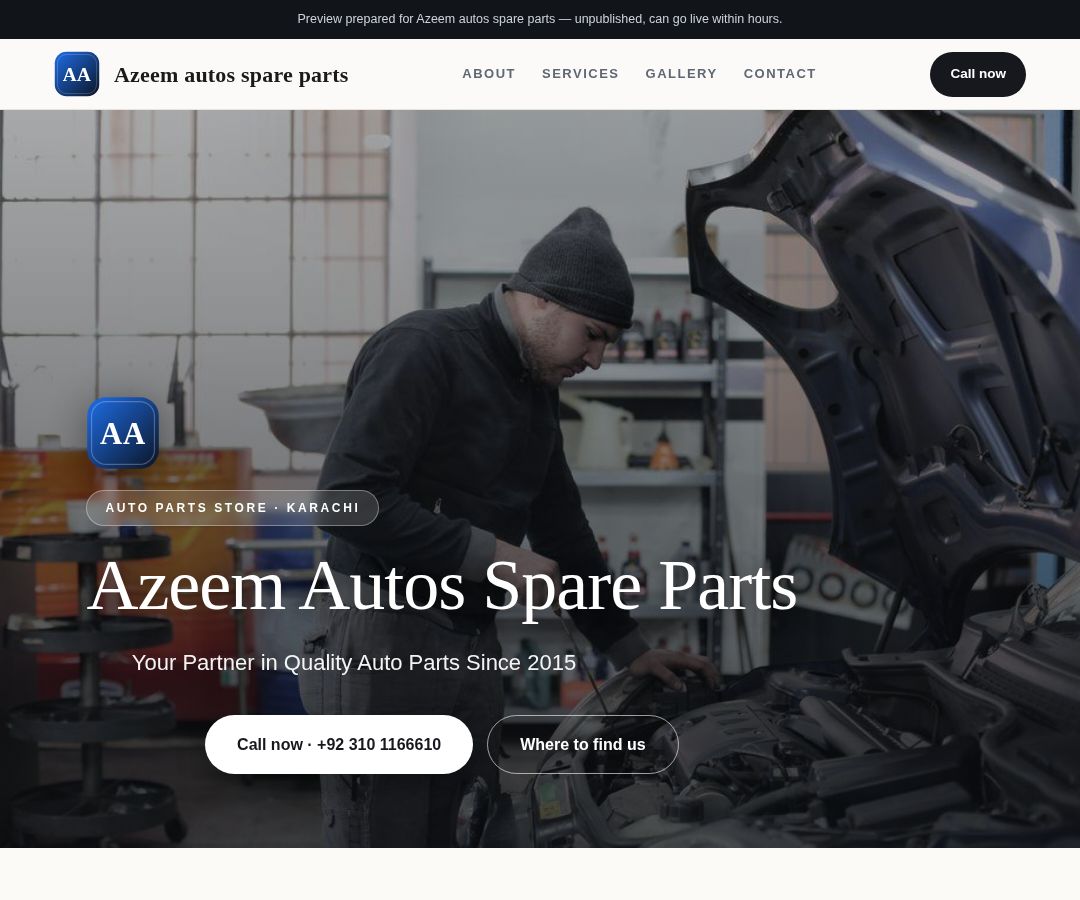 Azeem autos spare parts