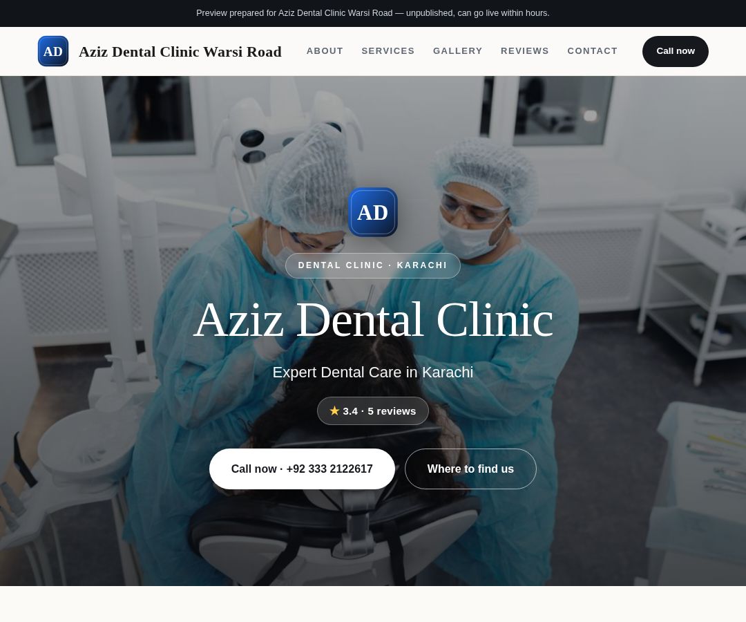 Aziz Dental Clinic Warsi Road