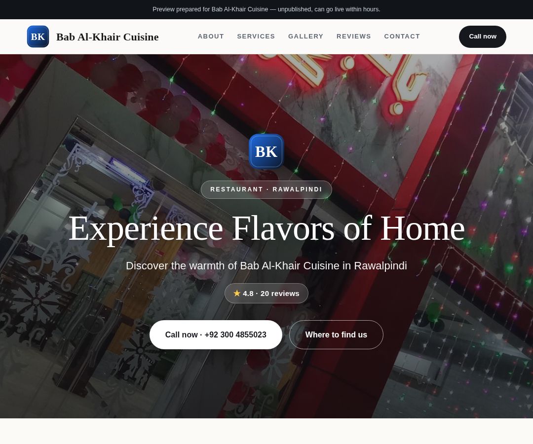 Bab Al-Khair Cuisine