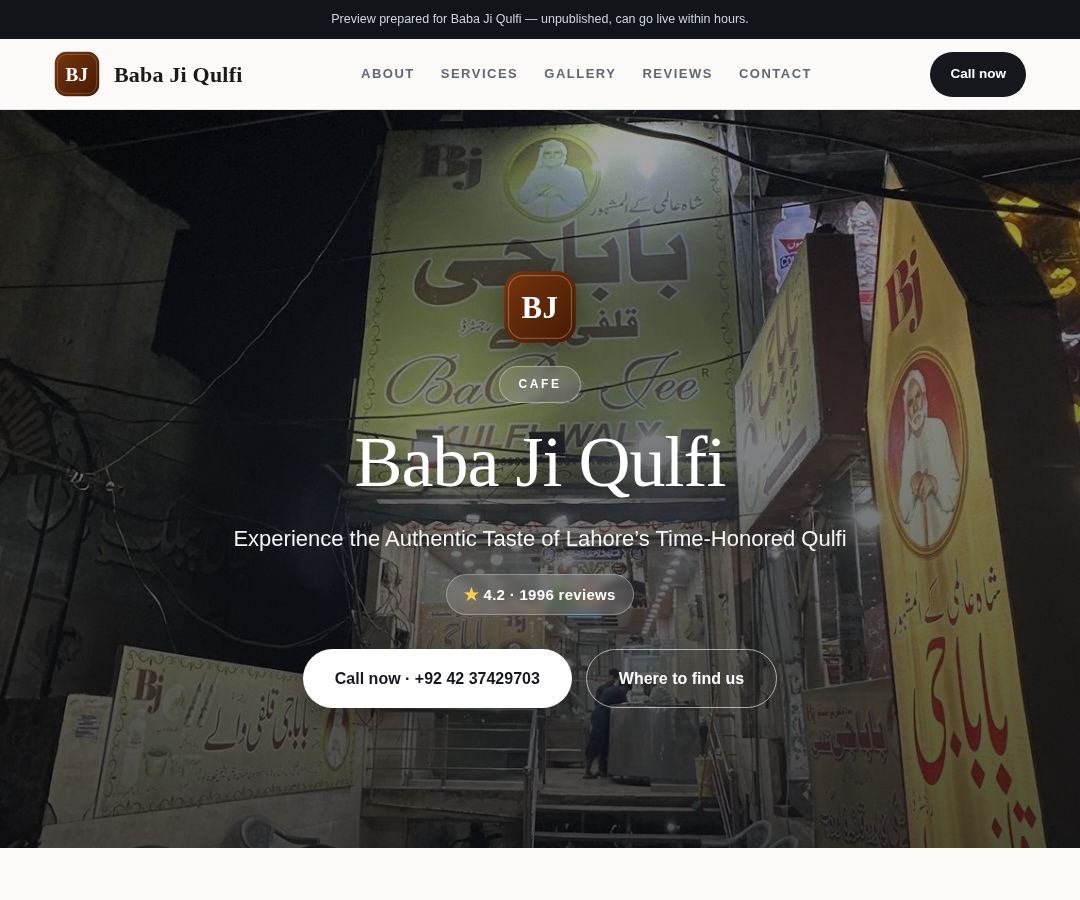 Baba Ji Qulfi