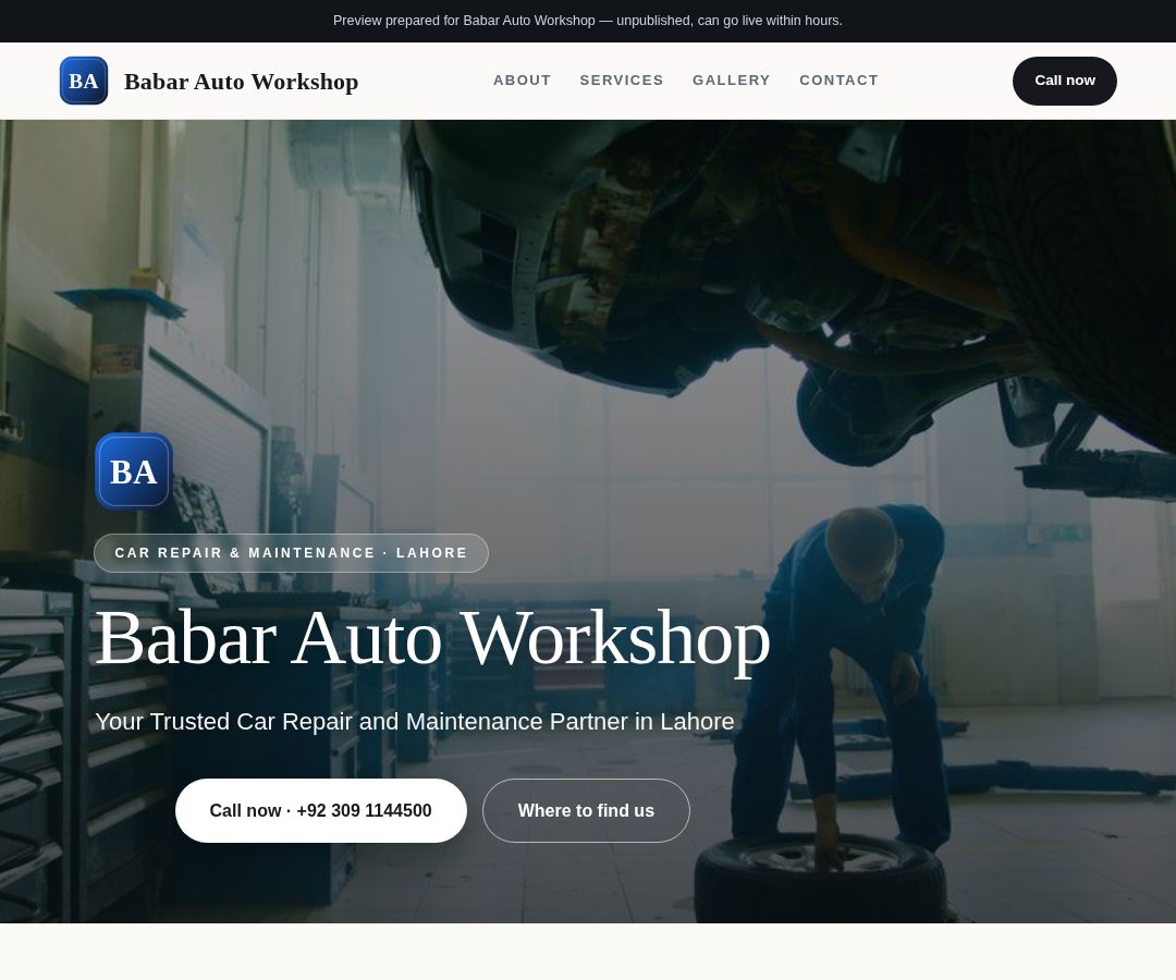 Babar Auto Workshop