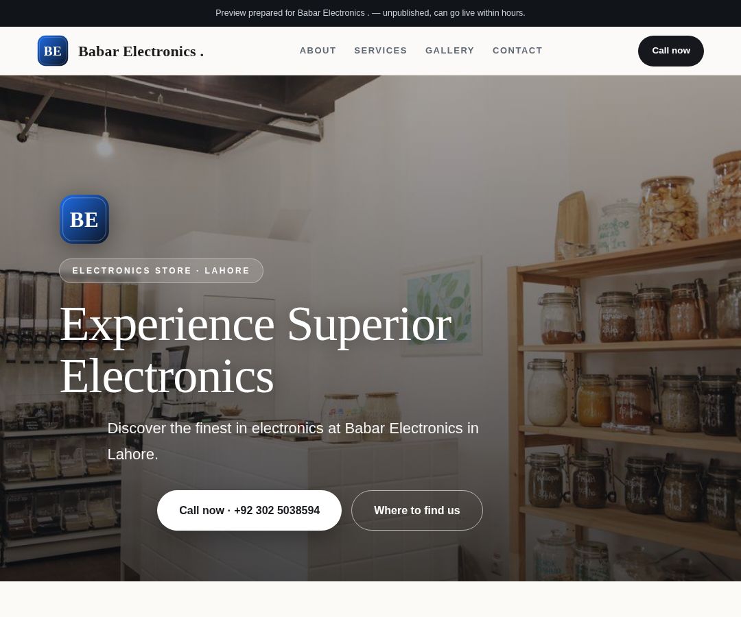 Babar Electronics .