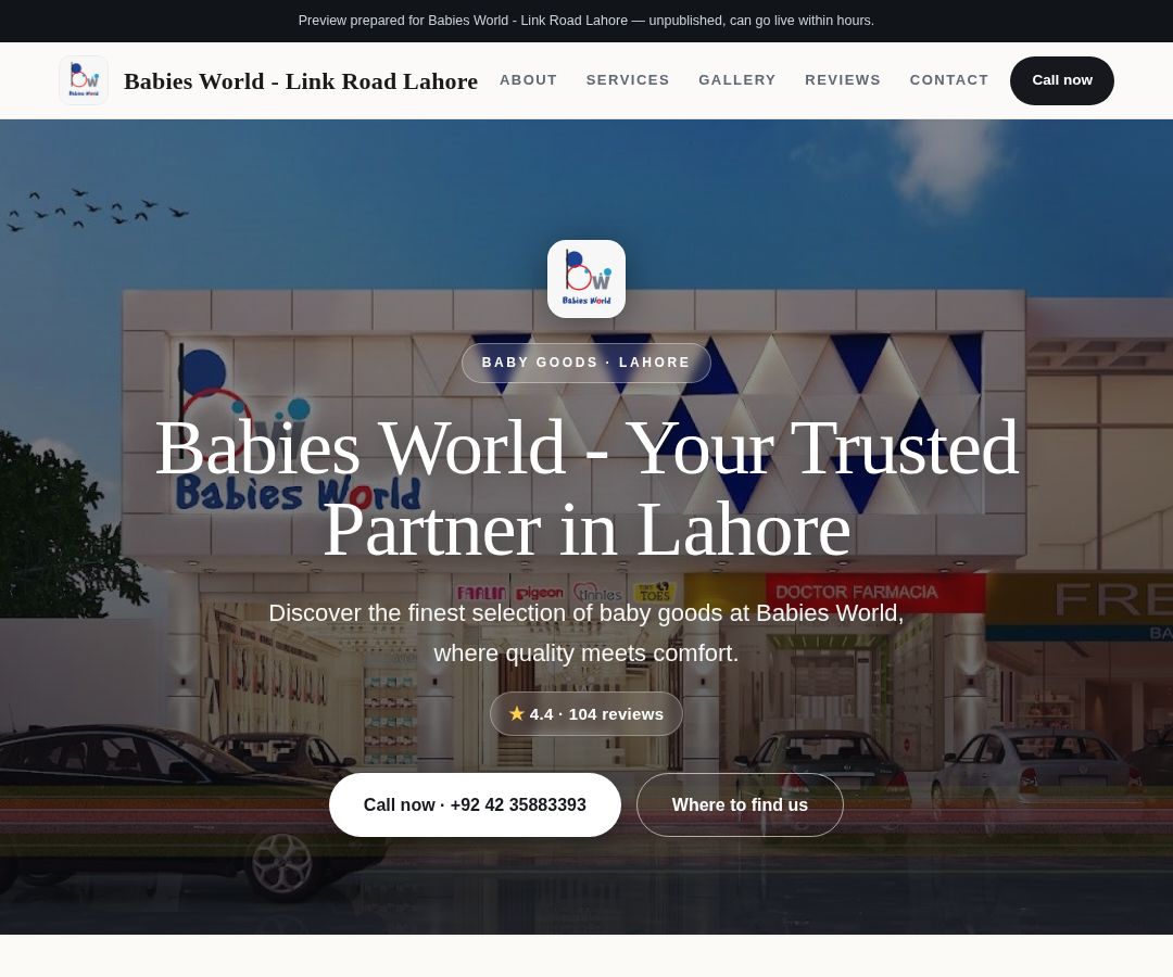 Babies World - Link Road Lahore