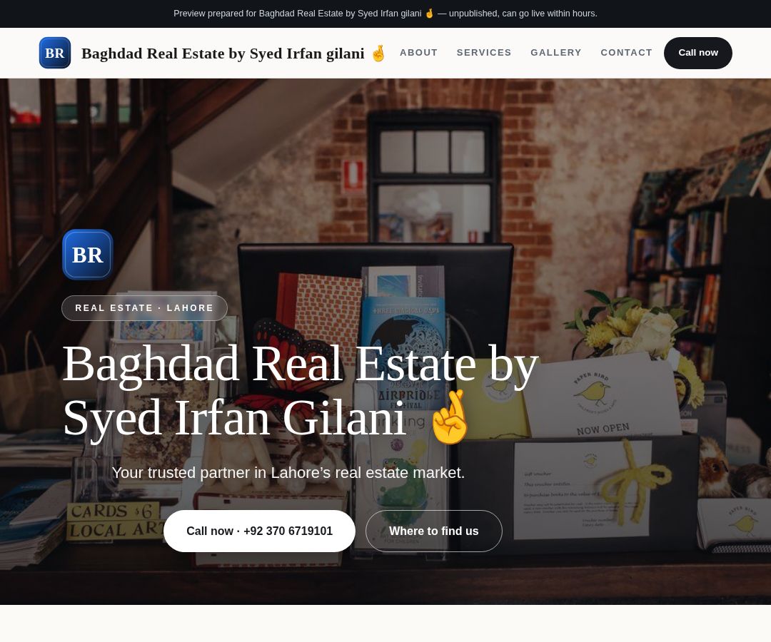 Baghdad Real Estate by Syed Irfan gilani 🤞