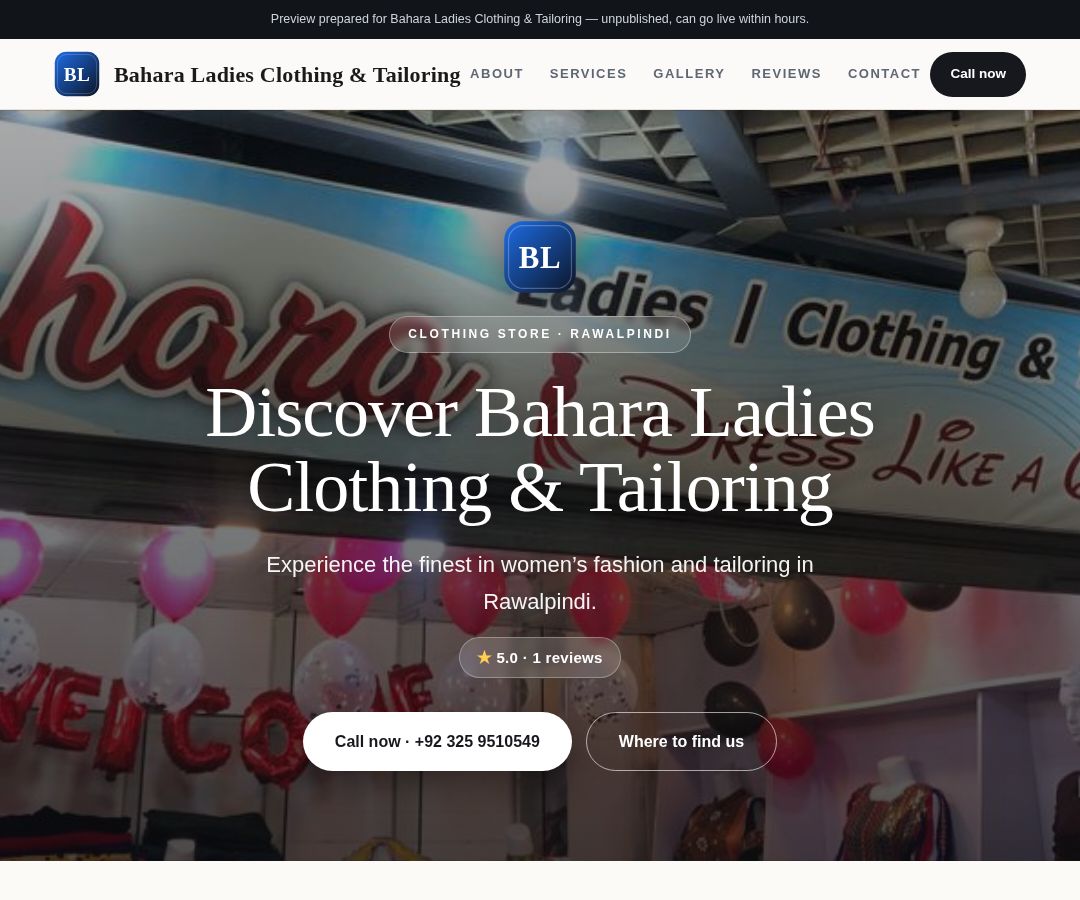 Bahara Ladies Clothing & Tailoring