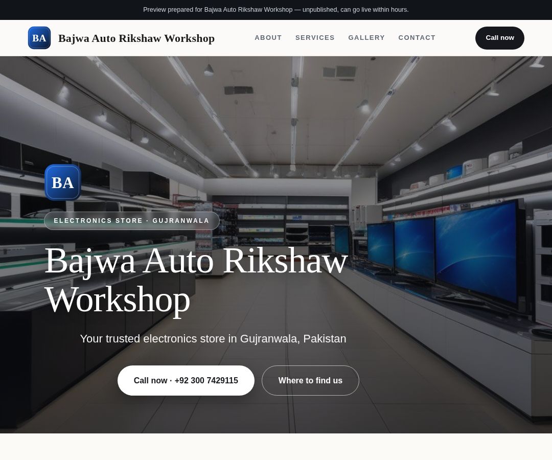 Bajwa Auto Rikshaw Workshop