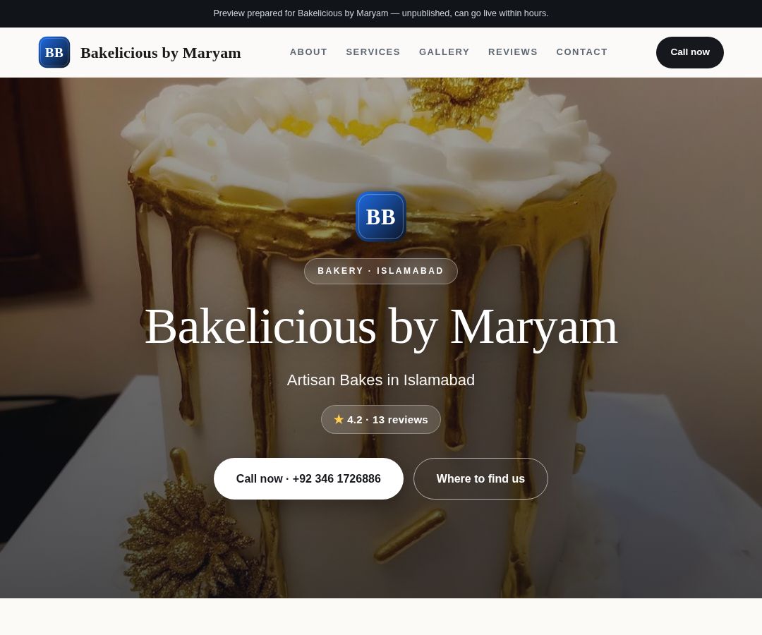 Bakelicious by Maryam
